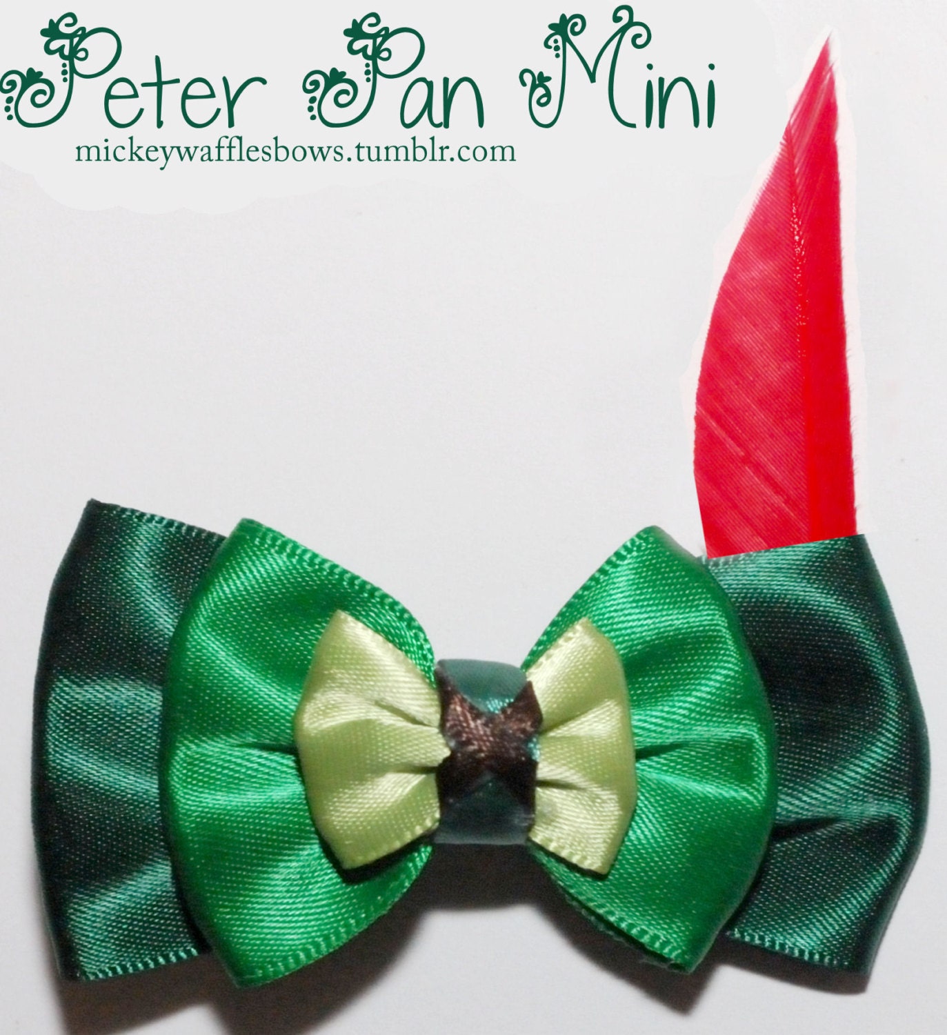 Mini Peter Pan Hair Bow