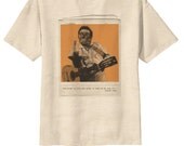 Retro Johnny Cash Skull Rock Polaroid T-Shirt Tee Organic Cotton Vintage Look Size S M L