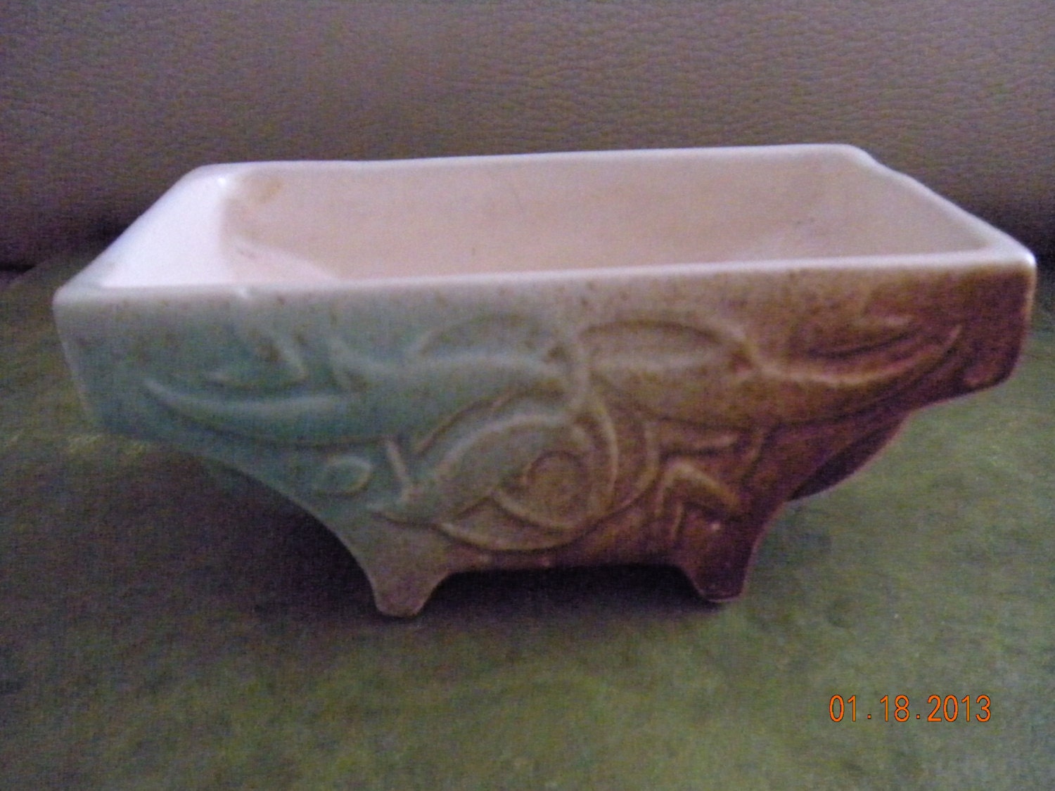 McCoy Vintage Pine Cone Rustic Planter