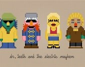 Dr. Teeth & The Electric Mayhem - The Muppet Show - Cross Stitch PDF Pattern Download