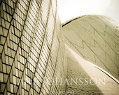 Sails of Sydney 2 - fine art architectural photo, abstract photograph of Sydney Opera House in sepia - 8"x10" original photography print.