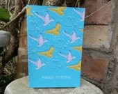 Colourful Birds Birthday Card