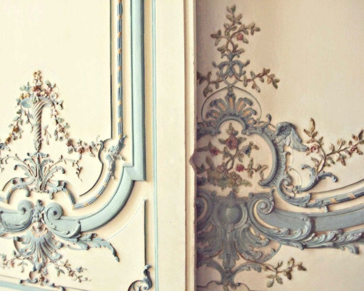 Pastel Marie Antoinette Doors at Versailles, 8x10 Fine Art Photo Print, Ivory, Faded, Pale, Ornate, French Nursery, Gender Neutral Decor - gypsyfables