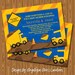 Construction Baby Shower Invitations DIY Printable