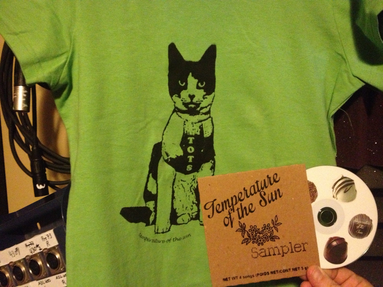 Temperature of the Sun EP and Special Scribbles the Cat T-shirt Combo