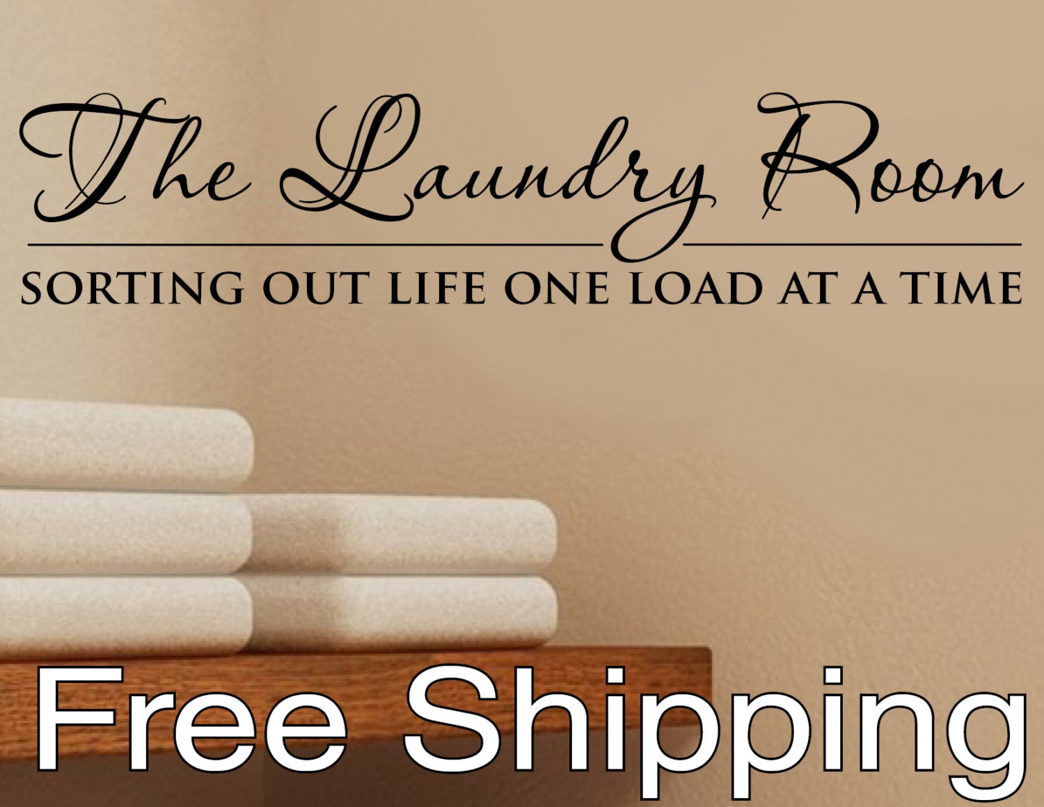 The Laundry Room -  wall vinyl sticker inspirational art home decor Free Shipping