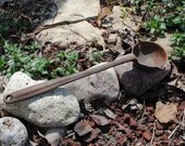 Antique Forged Cast Iron Double Pour Smelting Ladle, Blacksmithing Tool, Caldron Ladle, Dipper