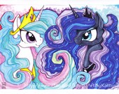 Princess Celestia and Princess Luna, My Little Pony: Friendship is Magic, Print