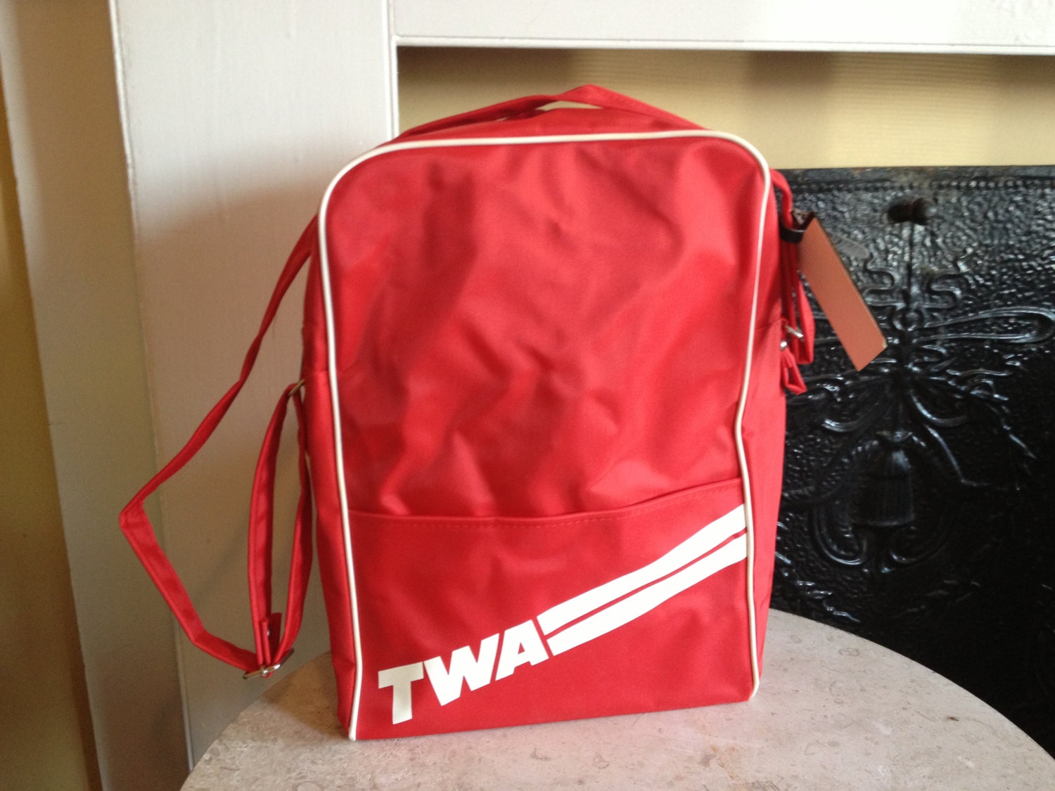 Vintage TWA Bookbag, Carry-on Bag