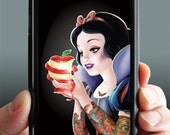 Tattoo girl Samsung galaxy s3 case, Samsung phone case for Samsung galaxy s3. black phone case.
