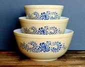 Pyrex USA: "Homestead" nesting bowls (circa 1976-1980)