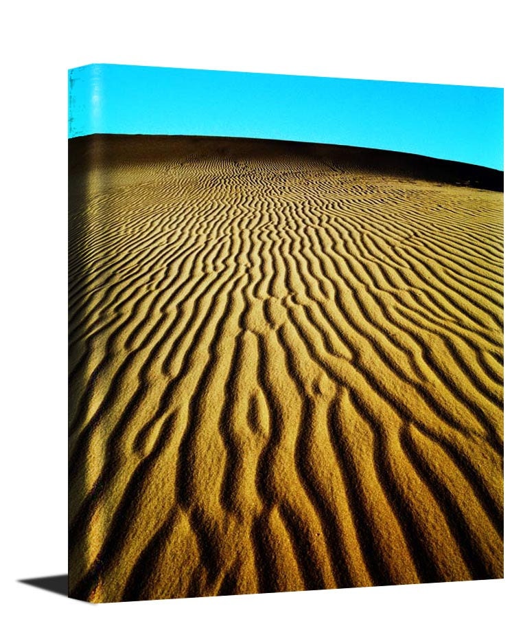 A stunning 20x30 museum quality canvas gallery wrap of an original photograph I took in the sand dunes in Death Valley CA.