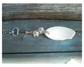Reach for the stars and the moon ..zipper pull, key ring 