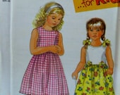 Simplicity 7710 Pattern Girls So Easy Dress Uncut Size 2 thru 6x p2z
