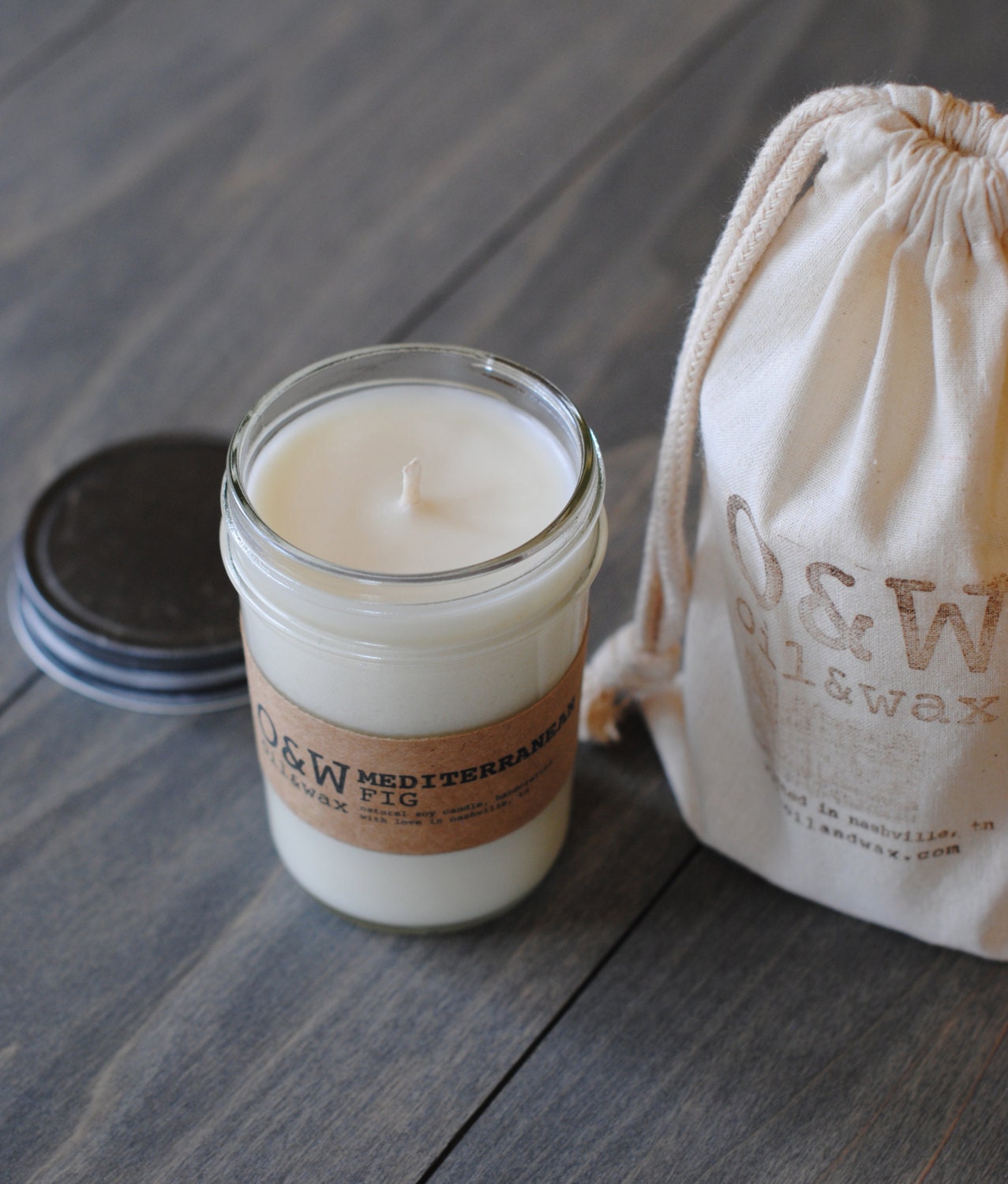 English Garden, Natural Soy Candle in Reusable Glass Jar, eco-friendly