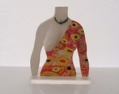 Original Art ,Ceramic Sculpture , Female Torso Figurine,Miniature,One-of-a-kind