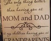 12x12 Tile Design, The only thing better thanhaving you as mom and dad...