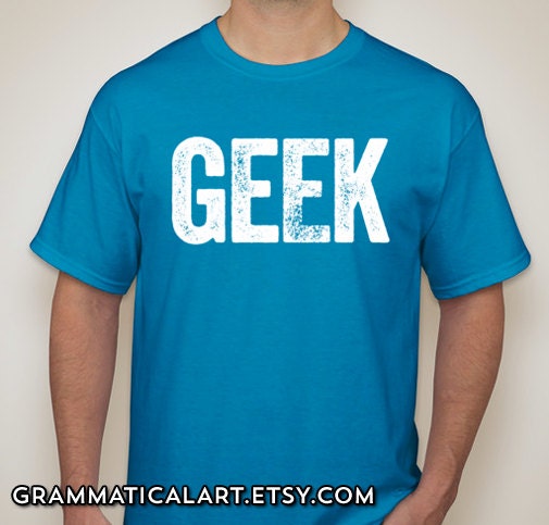 Men's Geek Shirt Cool Nerdy T-Shirt Science Geekery Video Game Shirt Geeky Funny Dorky Shirt Gifts for Teachers Teacher Gift Math Physics