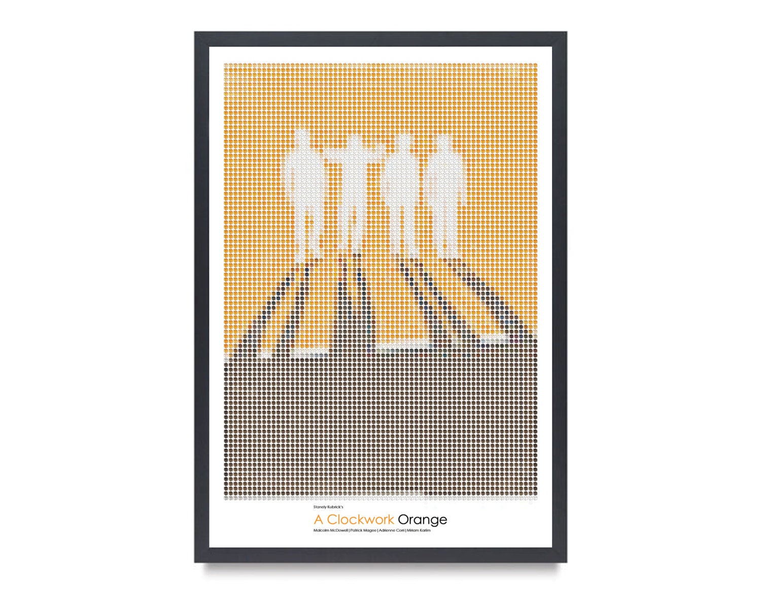 A Clockwork Orange Abstract Movie Poster Print 13"x19"