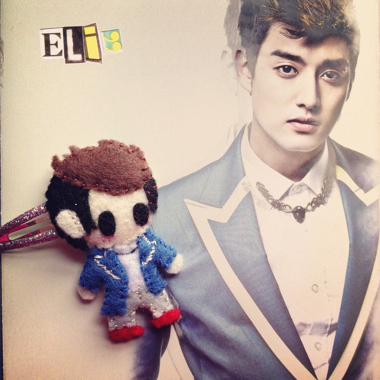 Chibi Eli Hair Clip - Collage ver.