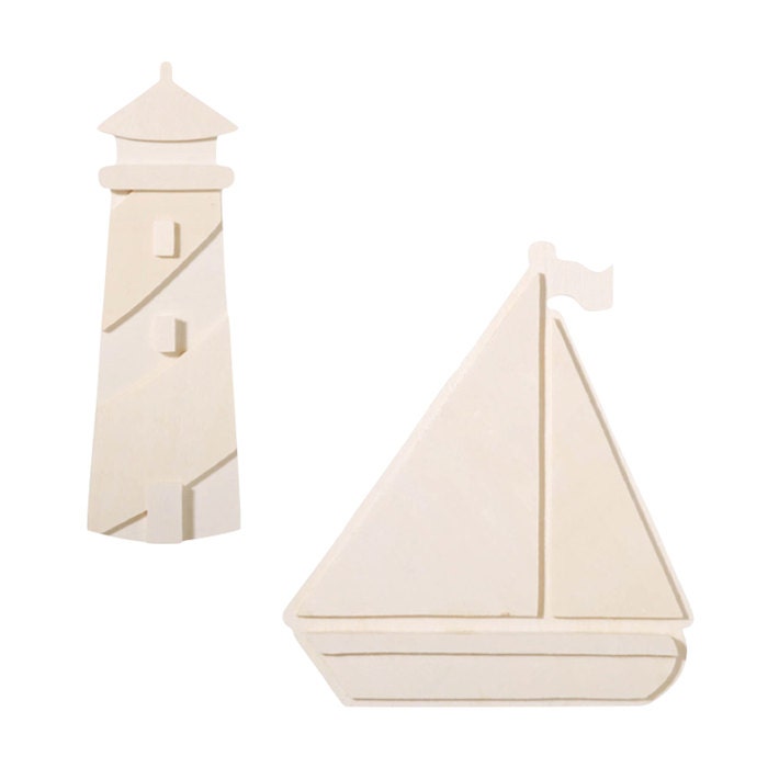 Nautical Wood Shapes - 2 Dimensional - Kids Wood Craft Supplies Il_170x135