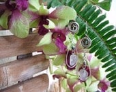 Maui Beach Glass Hoop Earrings