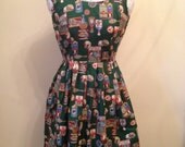 Handmade 50s style 'perfume' dress