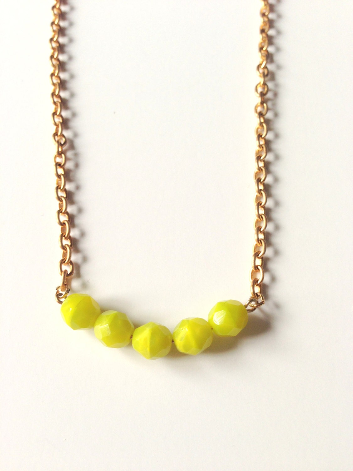 Wrist Soiree: Jamie Necklace (Chartreuse)