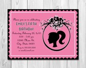 Barbie Inspired Birthday Invitation - DIY - Printable Il_170x135