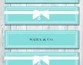 Water Bottle Labels - Tiffany & Co Inspired Birthday Party - DIY - Printable Il_170x135