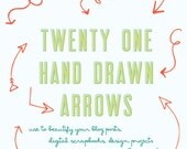 21 hand drawn arrows