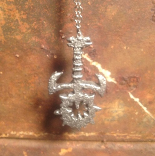 White Wolf Sabbat Ankh Pendant In Pewter. Vampire: The Masquerade LARP Original