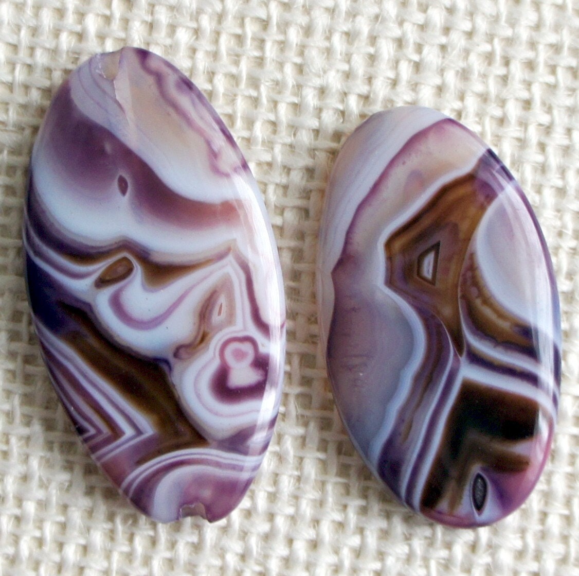 Bead, precious, gemstone, natural, stone, nugget Scenic purple Agate Oval Focal Pendant Beads -2