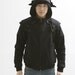 Aaron Black Knight Medieval Armor Hoodie Zipup Jumper(100% Handmade Wool) Made To Order