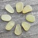 Genuine Sea Glass Beach Glass Real Authentic Yellow Sea Glass