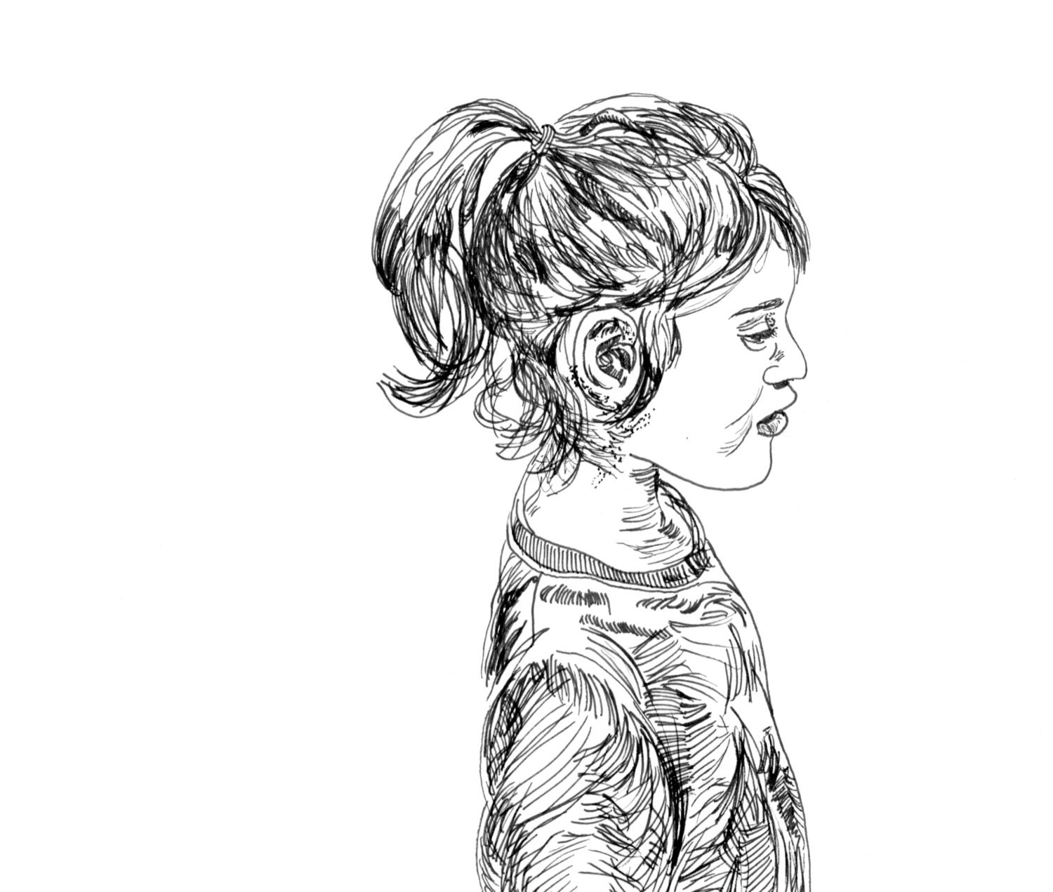 Lives in a dream, illustration, drawing, gift, print, pen, ink