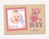 First Valentine's Day Card - 5 x 7  - Digital