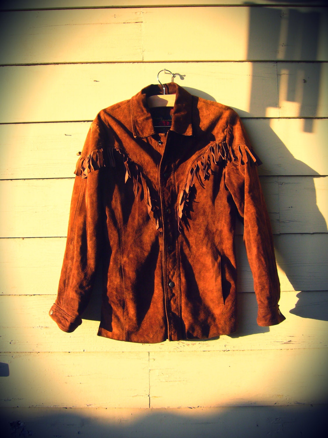 Vintage 1970's Suede Fringe Jacket