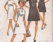 Vintage 70s Simplicity 8682 Mod Dress Pattern
