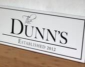 Personalized Wooden Family Name Established Sign/ Custom,Wooden Name Sign,Wedding/Anniversary/Shower Gift, Family/Wall Sign/Birthday