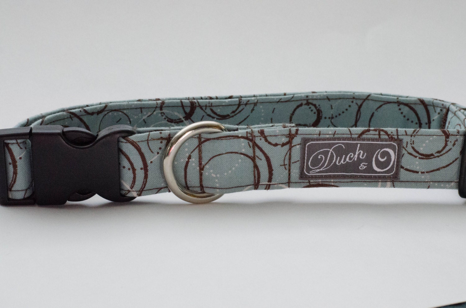 5/8" or 1" Dog Collar - Bubbly Blue