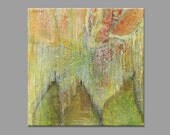 Original Painting - Still Life with Pears and Grapefruit - Contemporary Art Wall Hanging Oil on canvas Fruits - 15.7x15.7 inches (40x40 cm)