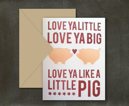 Piggy Love Card