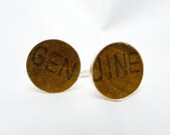 GENUINE Vintage Baseball Glove Leather Cufflinks
