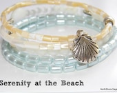 Serenity at the Beach - A Memory Wire Bracelet