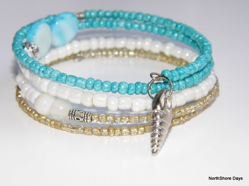Dreams of the Beach - A Memory Wire Bracelet