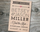 DIY Printable Announcement Version 2 - Wedding Announcement Card - Save the Date - Shower Invite, Party, Invitation, Indie - Hipster