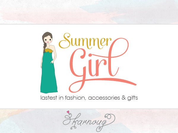 Character Logo Design, Custom, Premade, OOAK, Hand Drawn, Fashion Logo