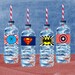 INSTANT DOWNLOAD Superhero Water Bottle Labels w/ Assortment of Superhero Logos, printable DIY water bottles, favors, bags, or party decor