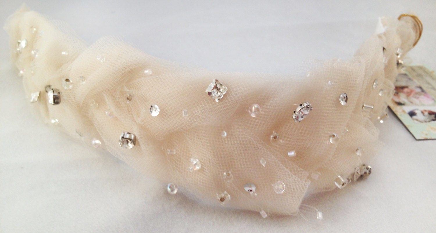 Eco Friendly Custom Made Veils, Hair Pieces,  Flowers - From Vintage & Recycled Materials